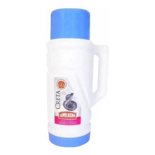 Termo Lumilagro Creta de vidrio 0.65L celeste