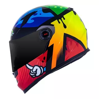 Capacete Moto Masculino Ls2 Ff358 Masterpiece Tricolor