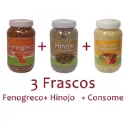 3 Frascos Fenogreco + Hinojo + Consome Vegetariano