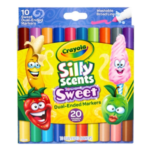 Crayola Silly Scents Dual-ended 10 Markers - 20 Scents