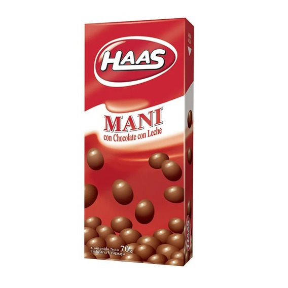 Haas Maní Con Chocolate C/leche 70gr.