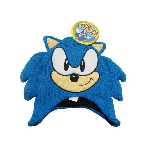 Gorro De Lana Con Forma Infantil Sonic