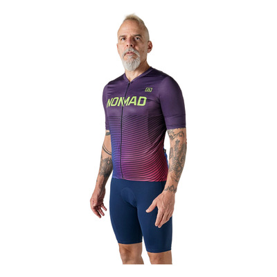 Camisa Ciclismo Nomad Roxa Modelo Core