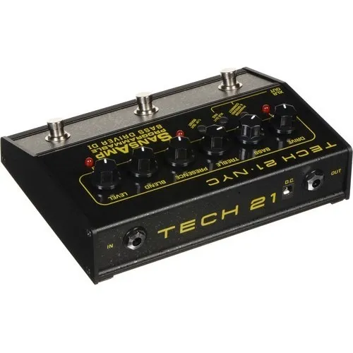 Pedal de efeito Tech 21 SansAmp Programmable Bass Driver Di Pedal de efeito Tech 21 SansAmp Programmable Bass Driver Di