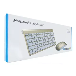 Teclado + Mouse Inalambrico, Ultra Slim. Ideal Notebook, 