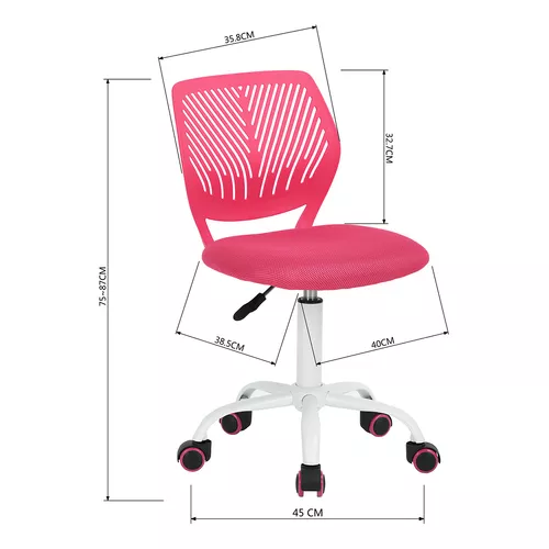 Silla de Oficina Ergonómica Rosa, Silla de Trabajo Giratorias de Malla  Ajustable HOMEMAKE FURNITURE Moderno