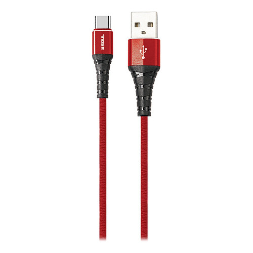 Cable Usb C Carga Rapida Para Samsung A20 A30 A50 A70 A80 S8 Color Rojo