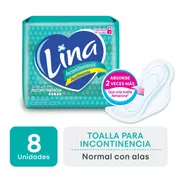 Toalla Lina Incontinencia Con Alas X 8 Unidades