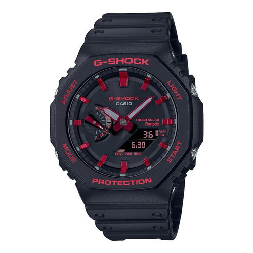 Reloj Casio Hombre G-shock Ga-b2100bnr-1a Bluetooth Solar Color de la malla Negro Color del bisel Negro Color del fondo Negro