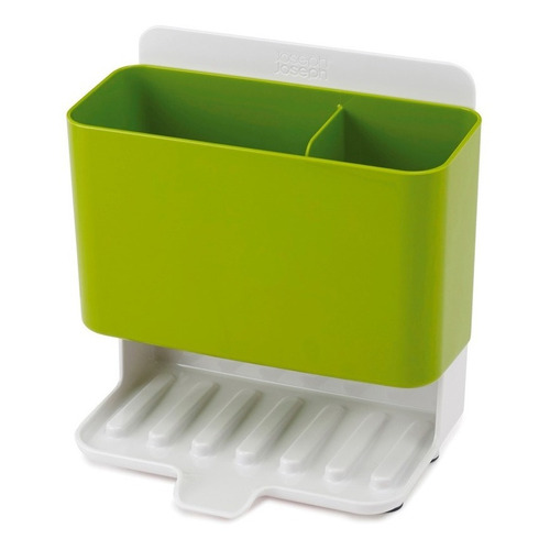 Organizador Bacha Joseph Joseph Esponja Cepillo Cocina Color Verde/blanco