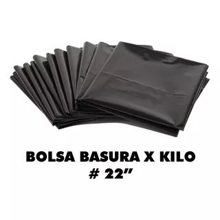 Bolsa Basura Negra 22  X Kilo - g a $17