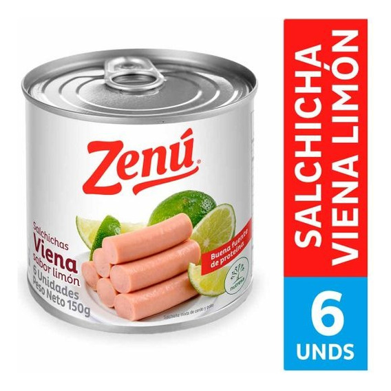 Salchicha Viena Zenu Sabor Limón 150gr