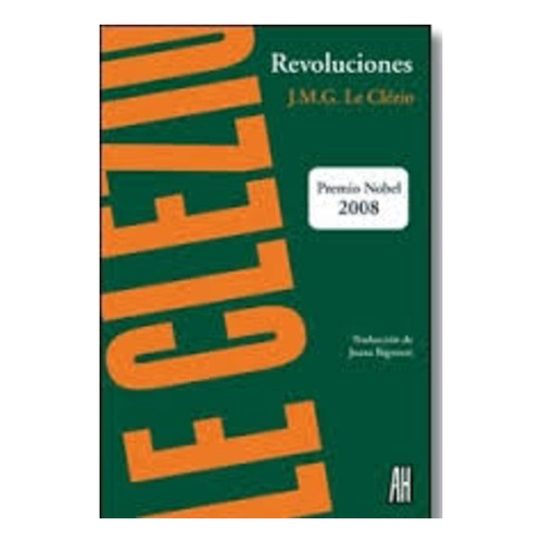 Revoluciones - Le Clezio (libro