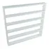 Organizador expositor de esmaltes de uñas Tx Mdf blanco de 67 x 64 pulgadas