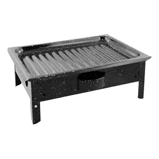 Brasero De Mesa Enlozado Parrilla Portátil Jovifel