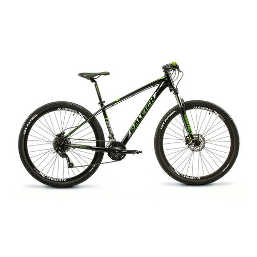 Mountain bike Raleigh Mojave 4.0 R27.5 22" 27v frenos de disco mecánico cambios Shimano Acera M3000 color negro/verde  