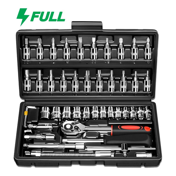 Autocle Kit Herramientas Dados Craftsman Manuales Caja 46pcs