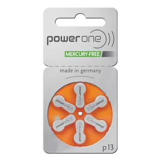 Pilha Bateria Auditiva Power One 13/pr48 - 60 Pilhas