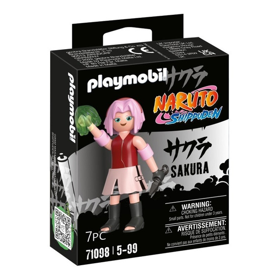 Figura Para Armar Playmobil Naruto Shippuden Sakura 7 Piezas