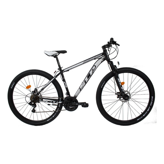 Mountain bike SLP 5 Pro R29 M 21v frenos de disco mecánico cambios SLP color negro/blanco con pie de apoyo  