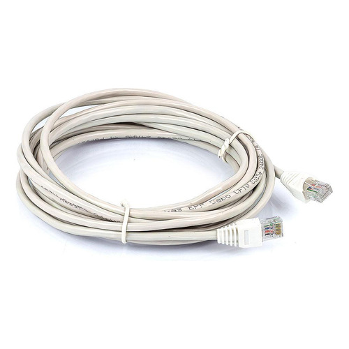 Cable de conexión Cat5e de montaje blanco, 25 metros