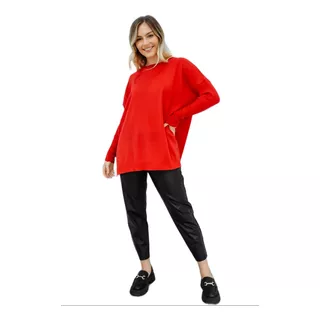 Sweater Mujer Hilo Pullover Amplio Invierno