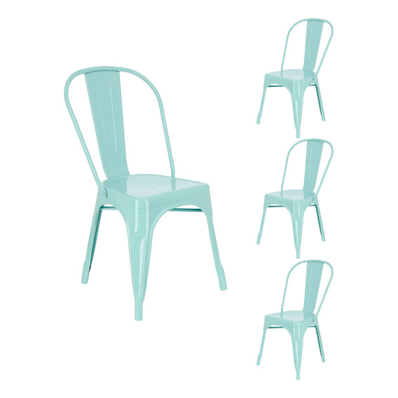 Pack 4 Silla Tolix Basic Menta