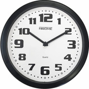 Relógio De Parede Cozinha Para Sala De Estar Redondo Preto