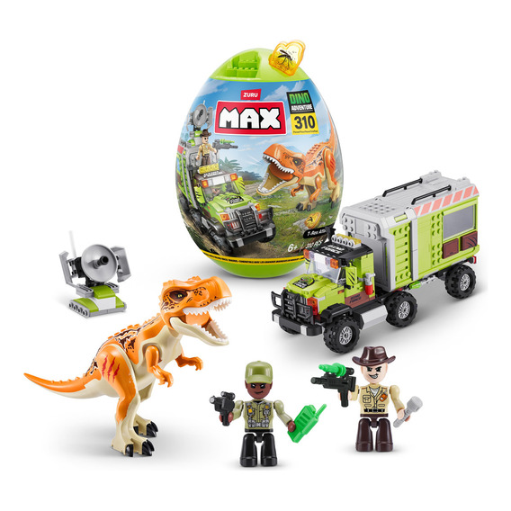 Zuru Max Build More Dino Adventure Ataque T-rex 310 Piezas