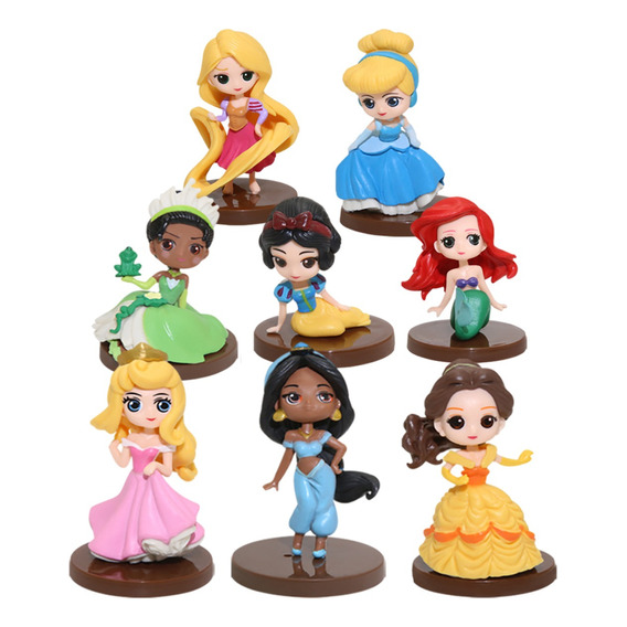 Colección De Juegos De Muñecas De Princesas De Disney 8pcs