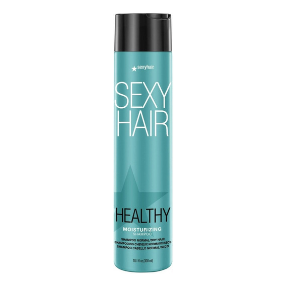  Shampoo Hidratante Sexy Hair 300 Ml, Saludable, Desenredante y Brillo, Libre de Sulfato Para Todo Tipo de Cabello