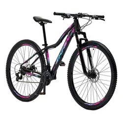 Bicicleta Aro 29 Krw Alumínio 24 Vel Freio A Disco X42 Cor Preto/Pink e Azul Tamanho do quadro 15.5 no Mercado Livre com oferta e cupom de desconto