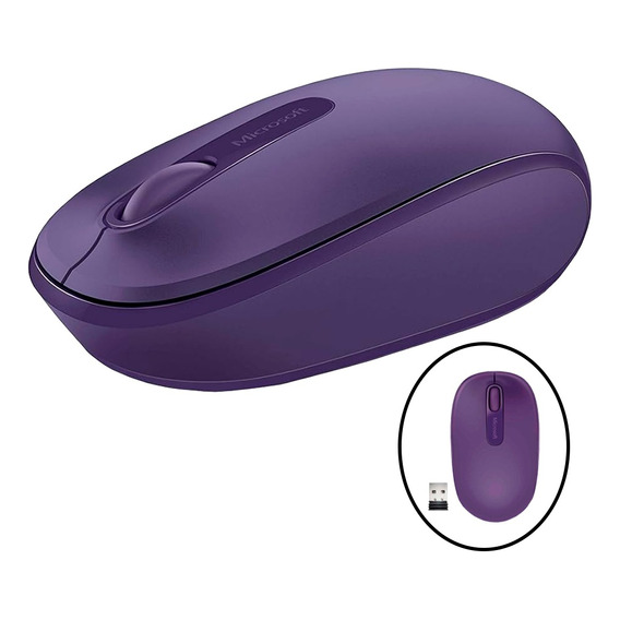 Mouse Óptico Inalámbrico Microsoft Mobile Morado.