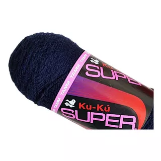 Estambre Ku-ku Super Tubo De 200 Gramos Color Azul Marino