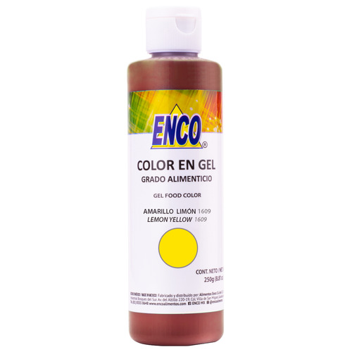 Color Gel Amarillo Limon Comestible Repostería Enco 1609-250