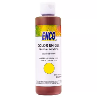 Color Gel Amarillo Limon Comestible Repostería Enco 1609-250