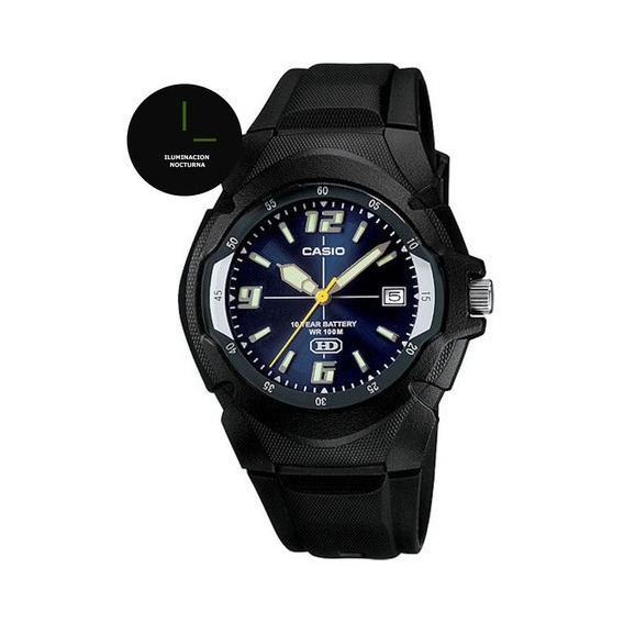 Reloj Casio Mw-600f Colores Surtidos/relojesymas Azul 2a