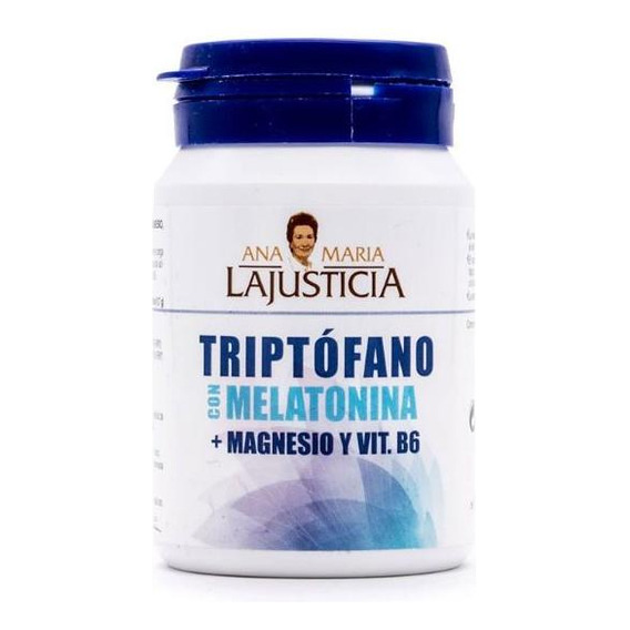 Triptofano C/melatonina + Magnesio + Vitamina B6 60 Caps.
