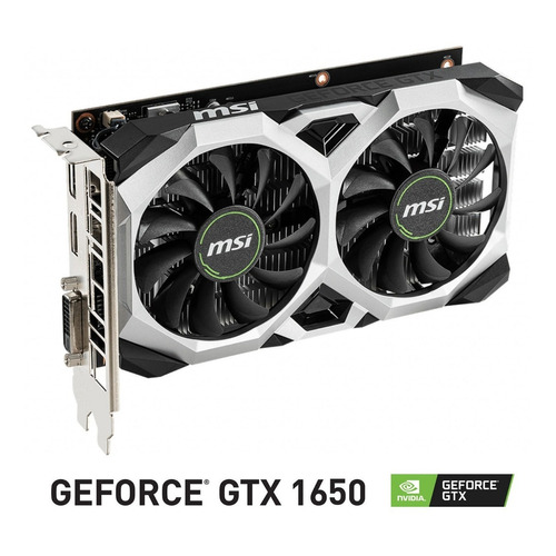 Tarjeta de video Nvidia MSI  Ventus XS GeForce GTX 16 Series GTX 1650 GEFORCE GTX 1650 D6 VENTUS XS OC OC Edition 4GB