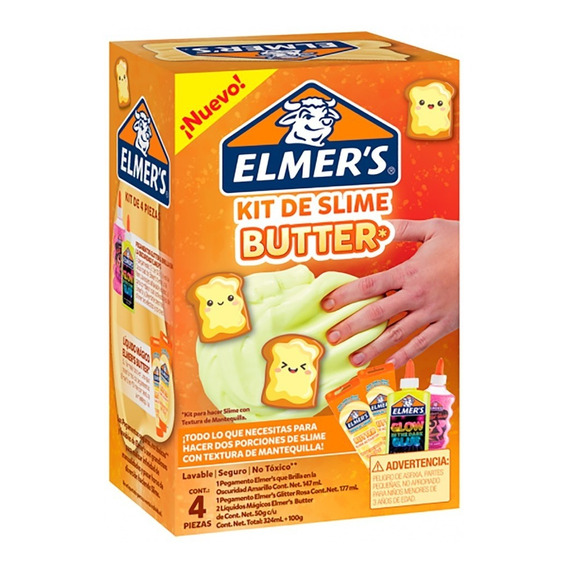 Kit Slime Elmer's Juguete Plastilina Para Niñas Niños X4