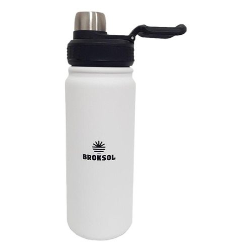 Botella Termica Broksol Acero Inoxidable 650ml Blanco