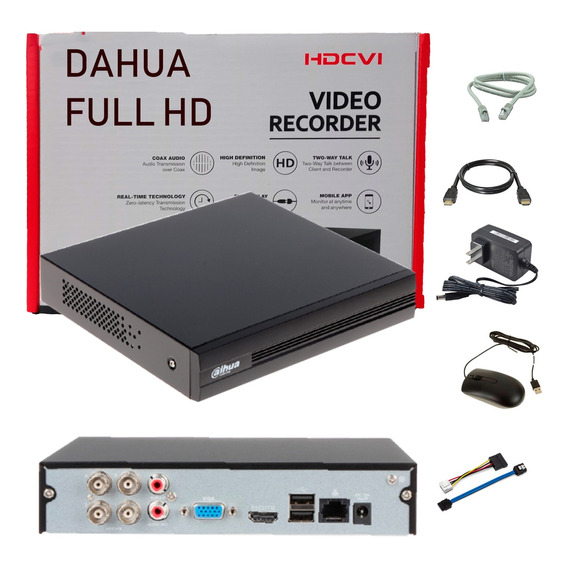 Dvr De 4 Canales Pentahibrido Dahua 2 Megapixel Hd 1080p