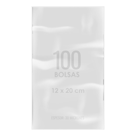 100 Bolsas De Celofán 12x20 Cm