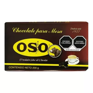 5pz Tabletas Chocolate Oso En Barra De 200g