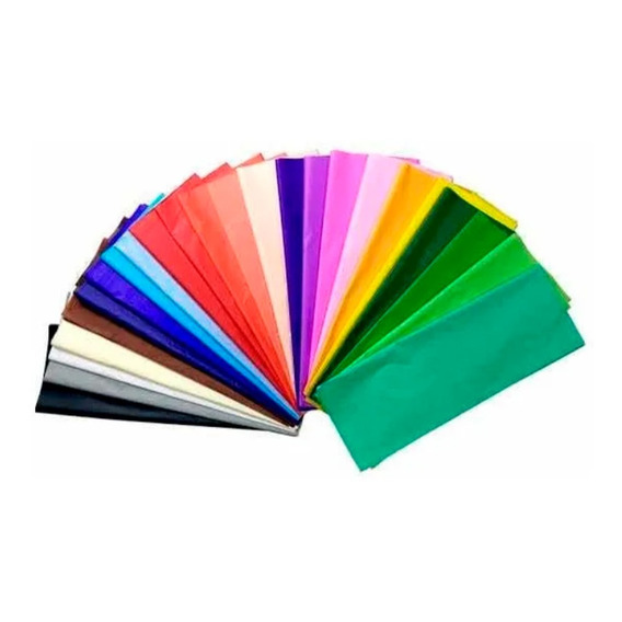 100 Pliegos Papel China 75*50cm Mayoreo Colores A Elegir