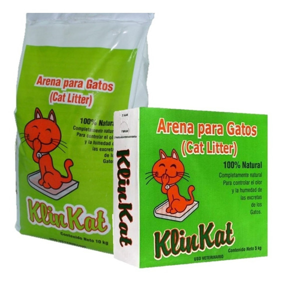 15 Kg Arena Para Gatos Klinkat Empaque Calidad Premium