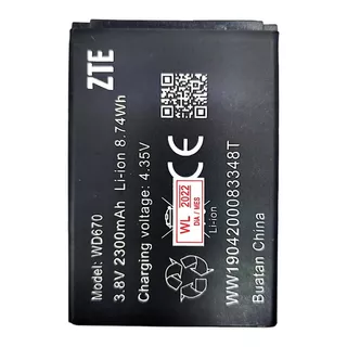 Bateria Pila Wi-pod Zte Wd670 2300mah 3.8v