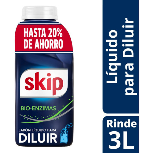 Jabón Líquido Para Diluir Skip Bio-enzimas Tecnologia Superior En Limpieza Y Cuidado 500 Ml