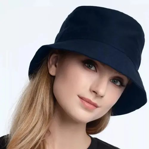 Chapeu Bucket Hat Adulto Infantil Diversas Cores Azul-marinho