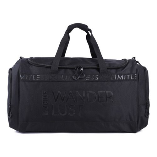 Bolso Wanderlust Viaje Gim Deportivo 33408 Urbano Unisex Color Negro